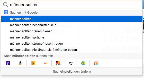 Diskriminierung per Google-Suche? (Screenshot: Golem.de)